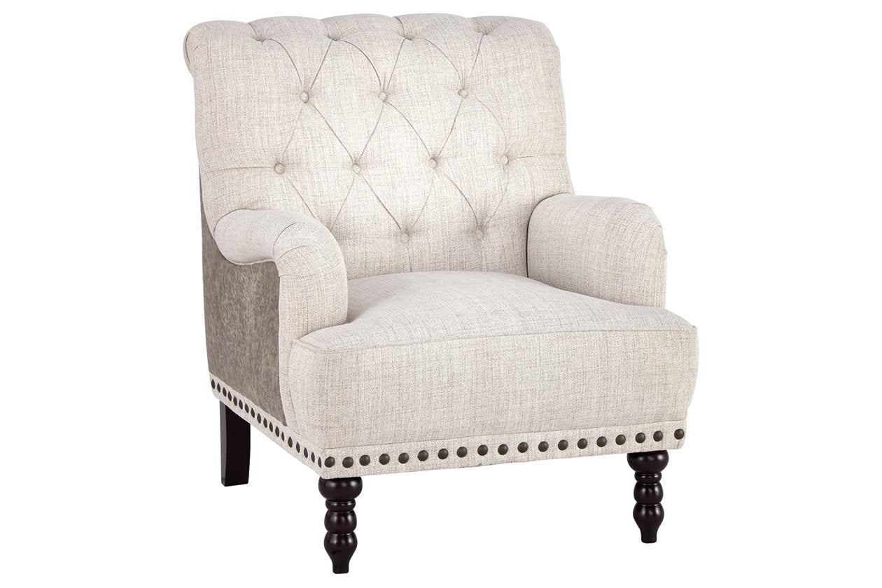 Tartonelle Ivory/Taupe Accent Chair - A3000053 - Luna Furniture - Dallas Store
