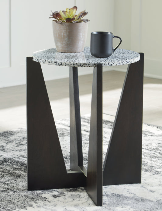 Tellrich Black/White Accent Table - A4000616 - Luna Furniture - Dallas Store