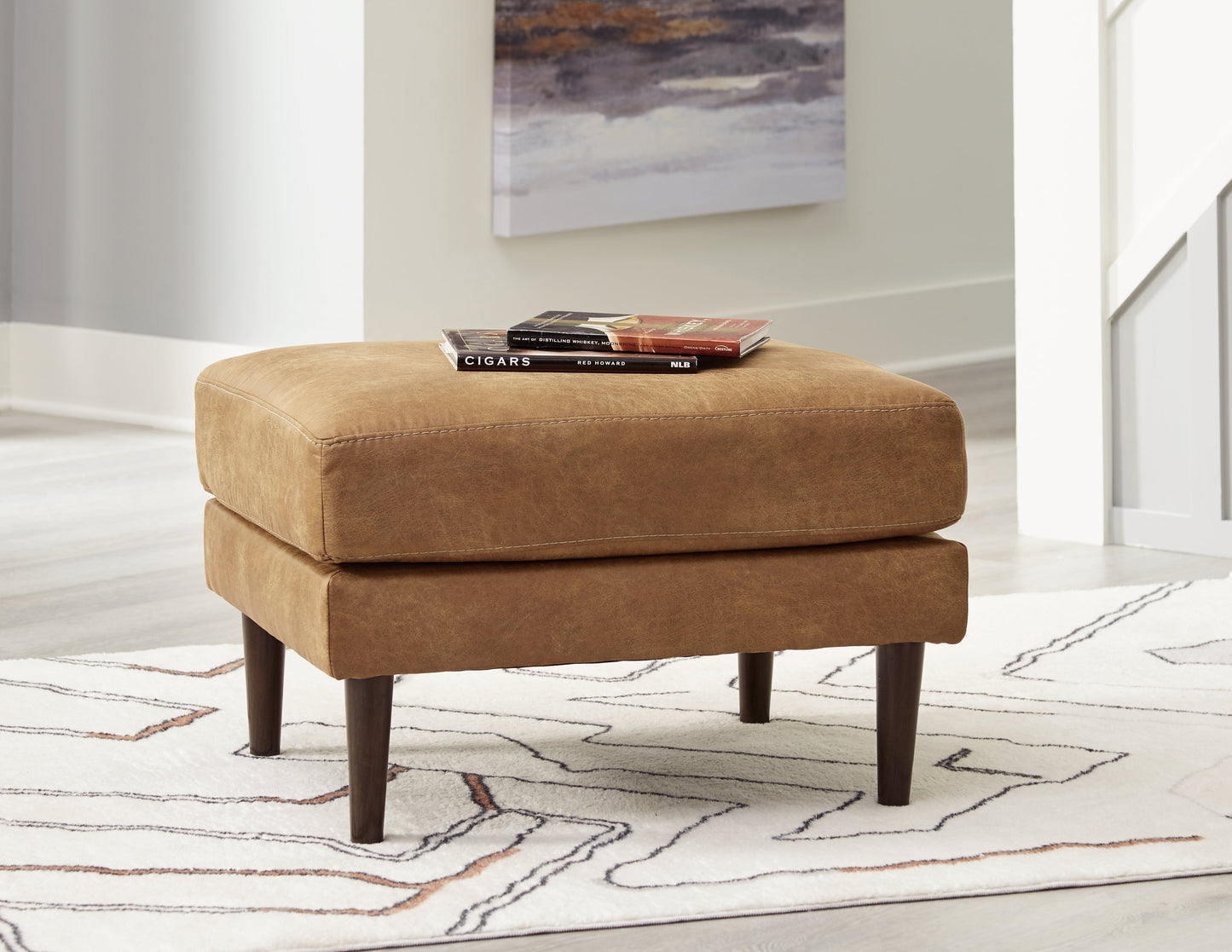 Telora Caramel Ottoman - 4100214 - Luna Furniture - Dallas Store