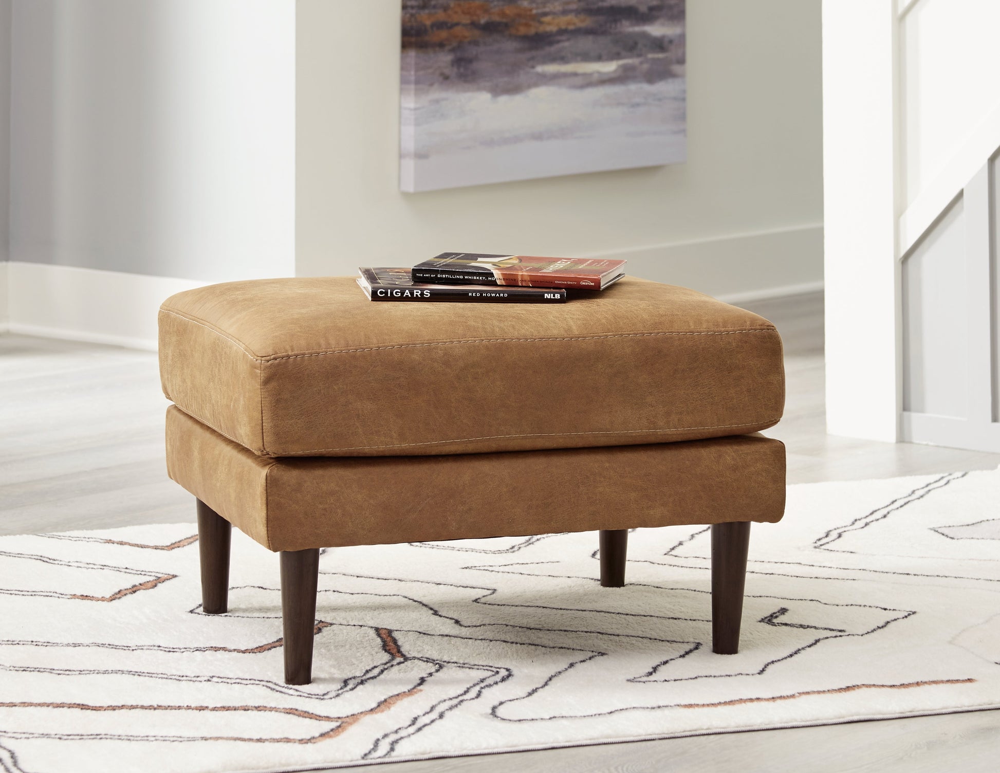 Telora Caramel Ottoman - 4100214 - Luna Furniture - Dallas Store