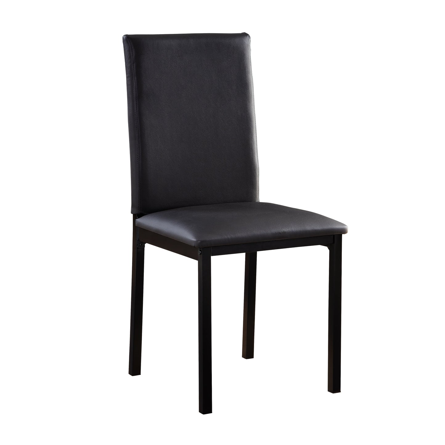 Tempe Black Marble-Top Dining Set - SET | 2601BK-48 | 2601BK-S1 - Luna Furniture - Dallas Store