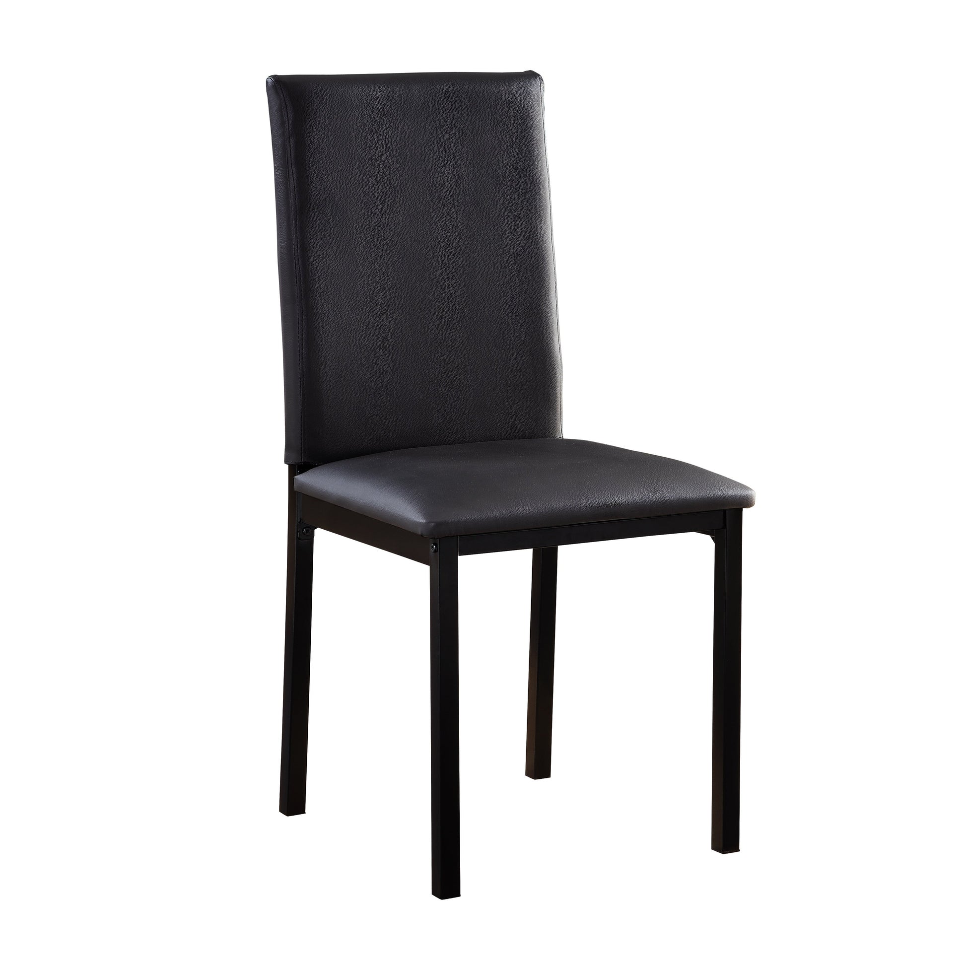 Tempe Black Marble-Top Dining Set - SET | 2601BK-48 | 2601BK-S1 - Luna Furniture - Dallas Store