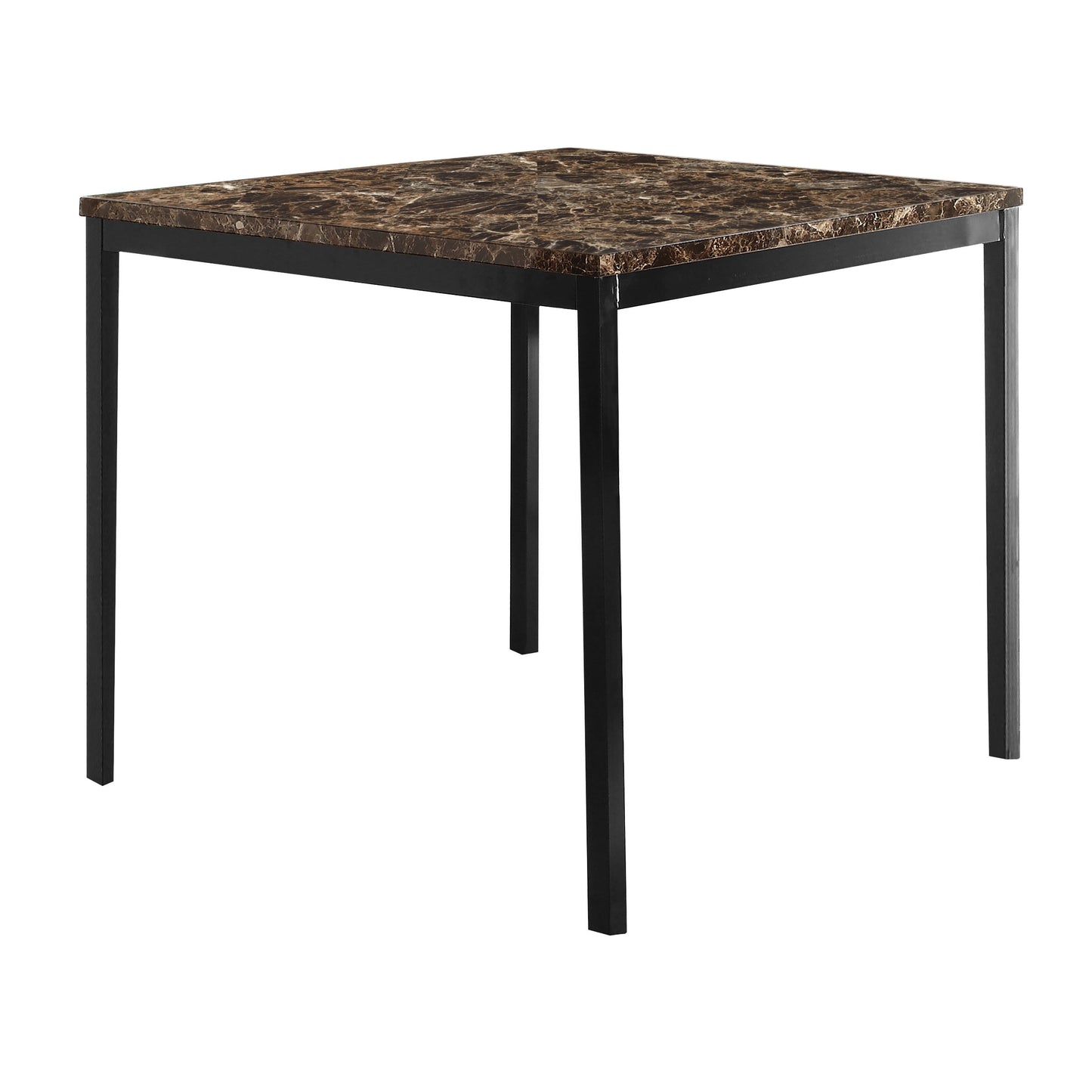Tempe Brown/Black Marble-Top Counter Height Table - 2601-36 - Luna Furniture - Dallas Store