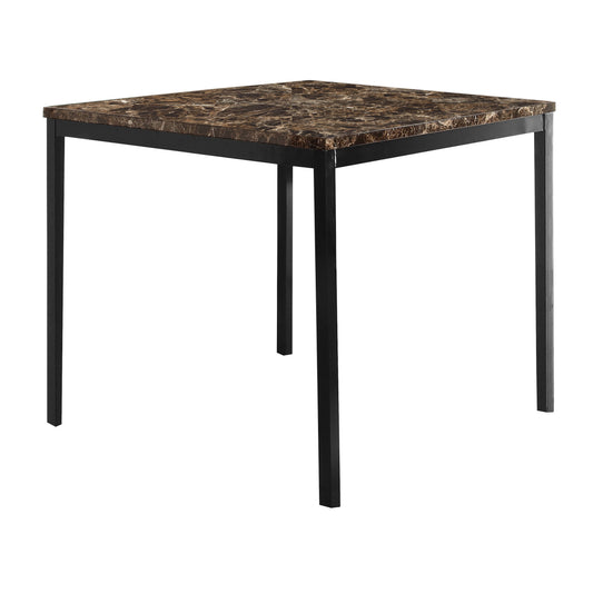 Tempe Brown/Black Marble-Top Counter Height Table - 2601-36 - Luna Furniture - Dallas Store
