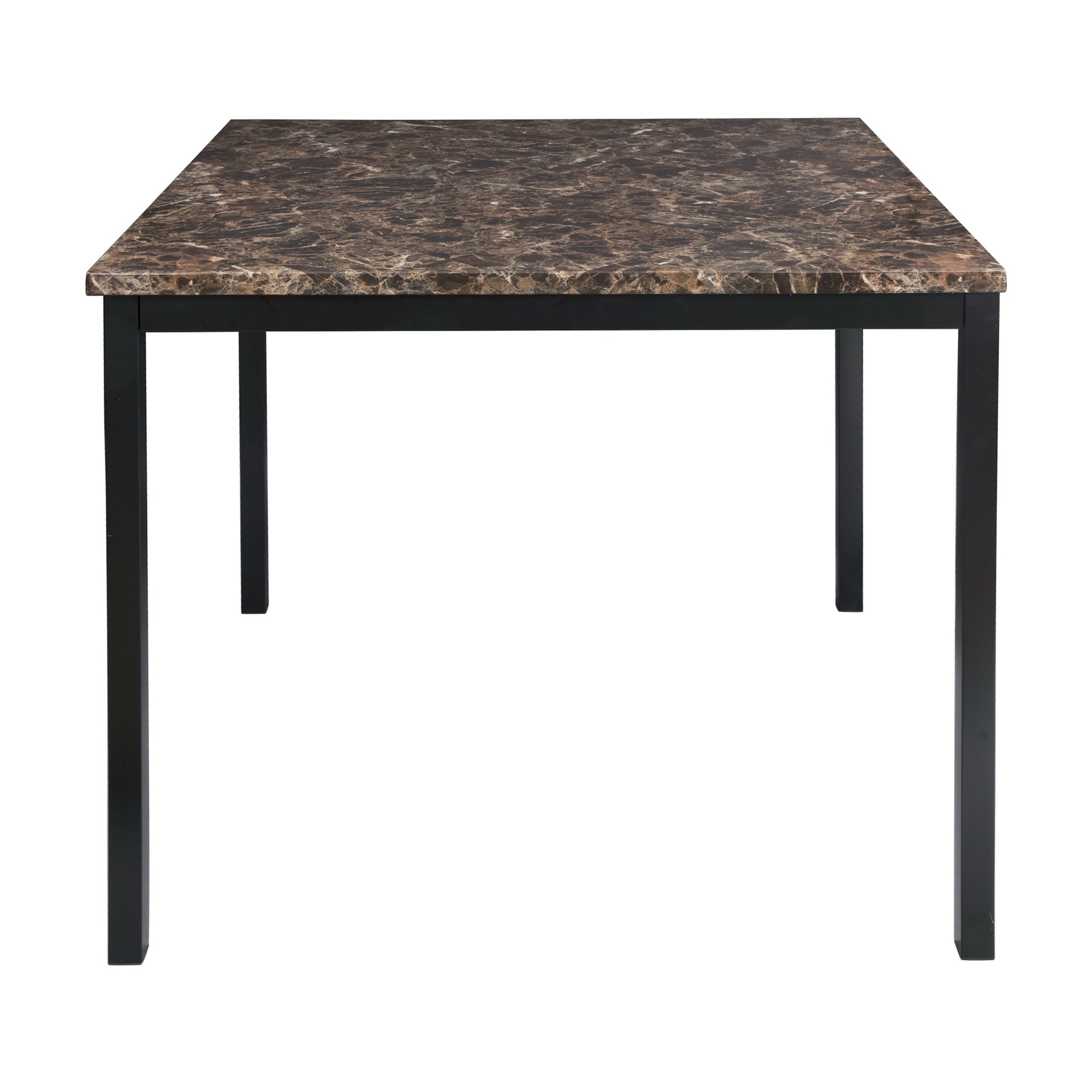Tempe Brown/Black Marble-Top Counter Height Table - 2601-36 - Luna Furniture - Dallas Store