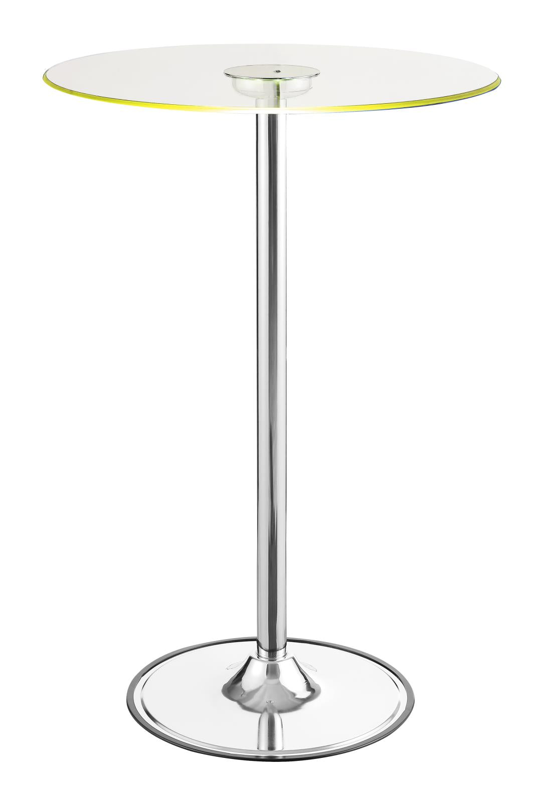 Thea Chrome/Clear LED Bar Table - 122400 - Luna Furniture - Dallas Store