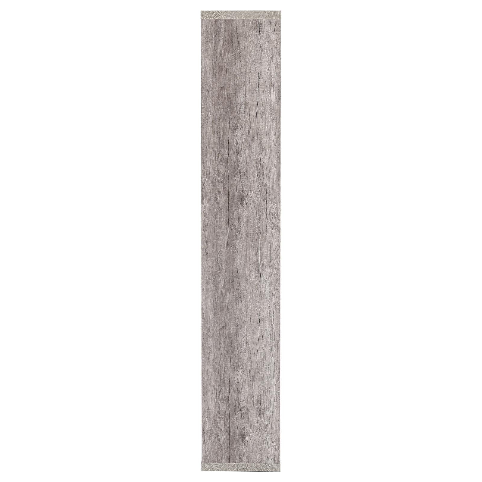 Theo Gray Driftwood 10-Shelf Bookcase - 801137 - Luna Furniture - Dallas Store