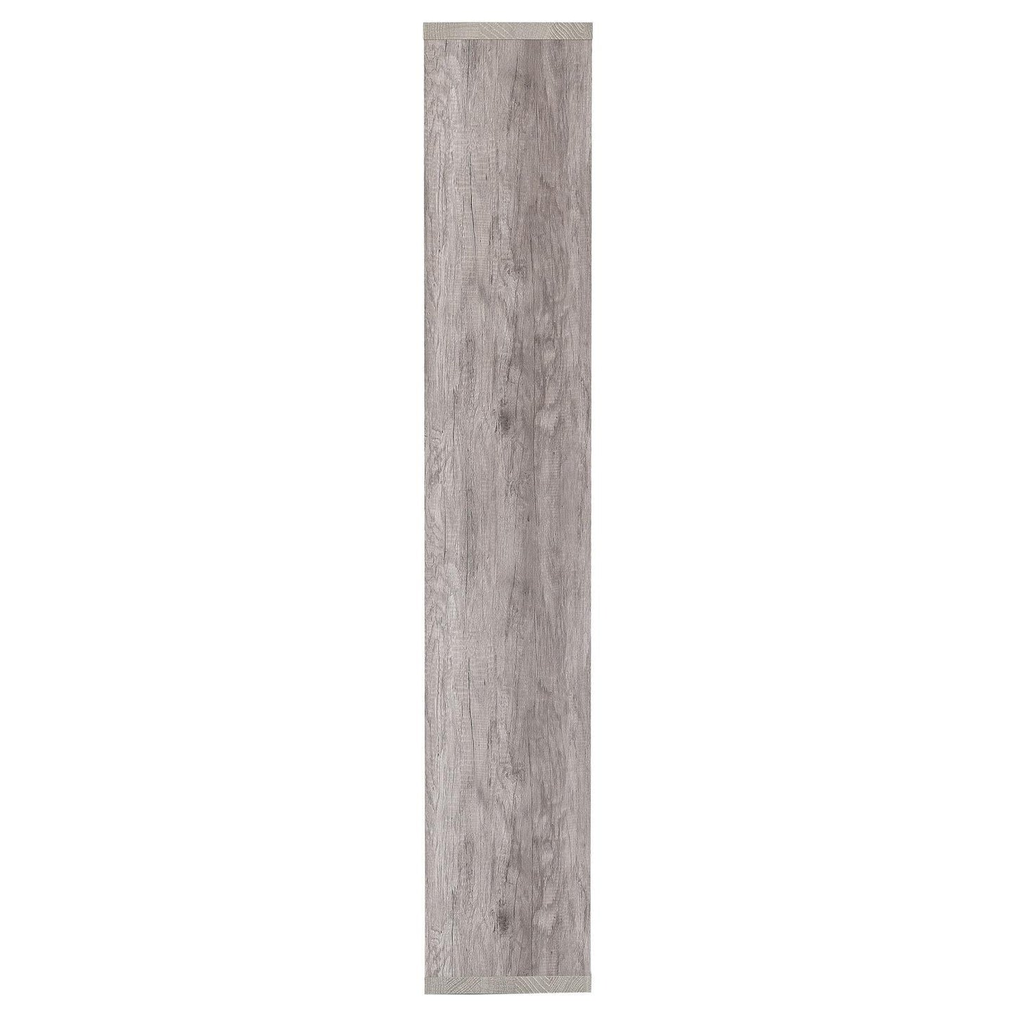 Theo Gray Driftwood 10-Shelf Bookcase - 801137 - Luna Furniture - Dallas Store