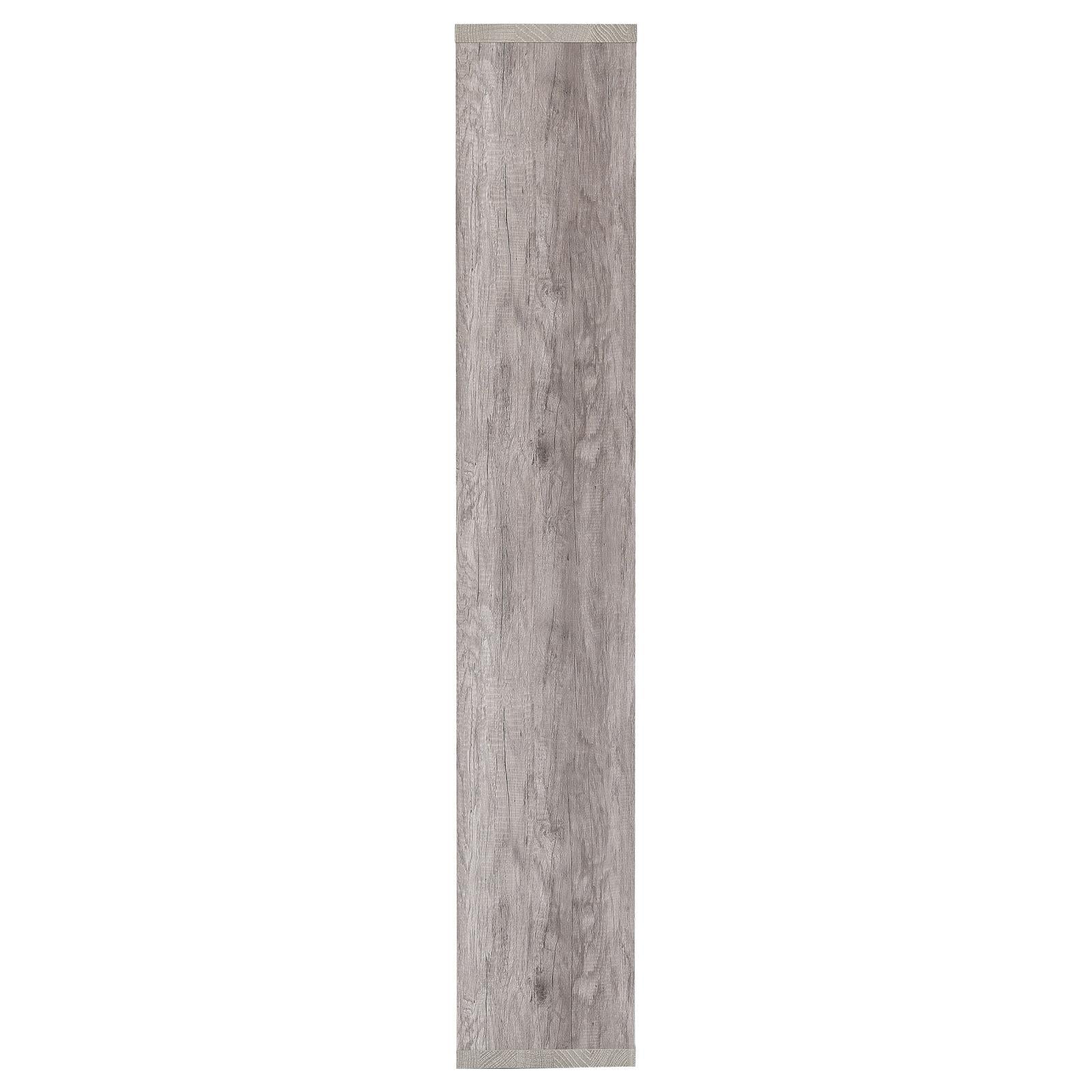 Theo Gray Driftwood 10-Shelf Bookcase - 801137 - Luna Furniture - Dallas Store