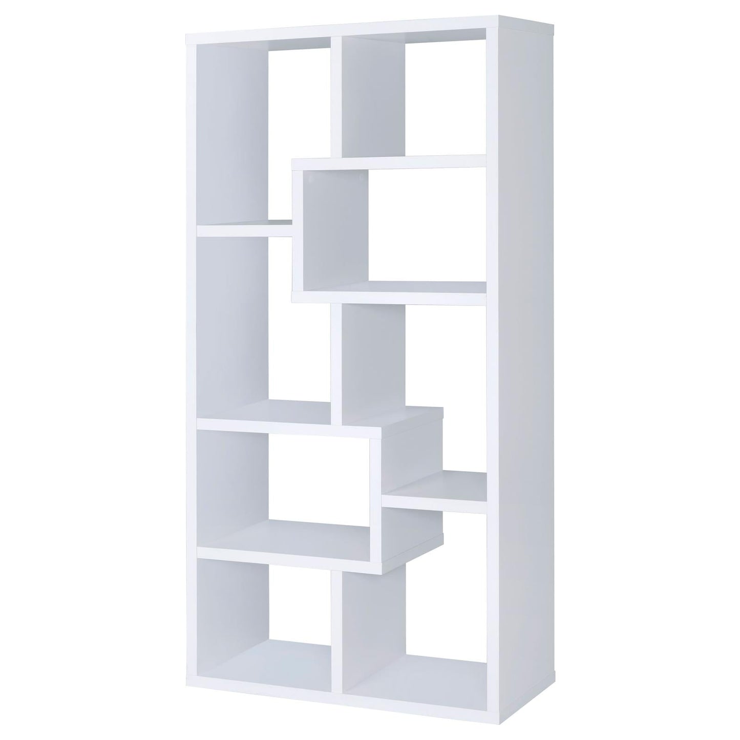 Theo White 10-Shelf Bookcase - 800136 - Luna Furniture - Dallas Store