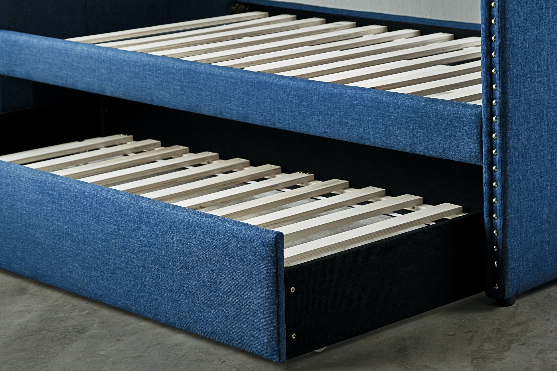 Therese Blue Daybed with Trundle - SET | 4969BU-A | 4969BU-B - Luna Furniture - Dallas Store