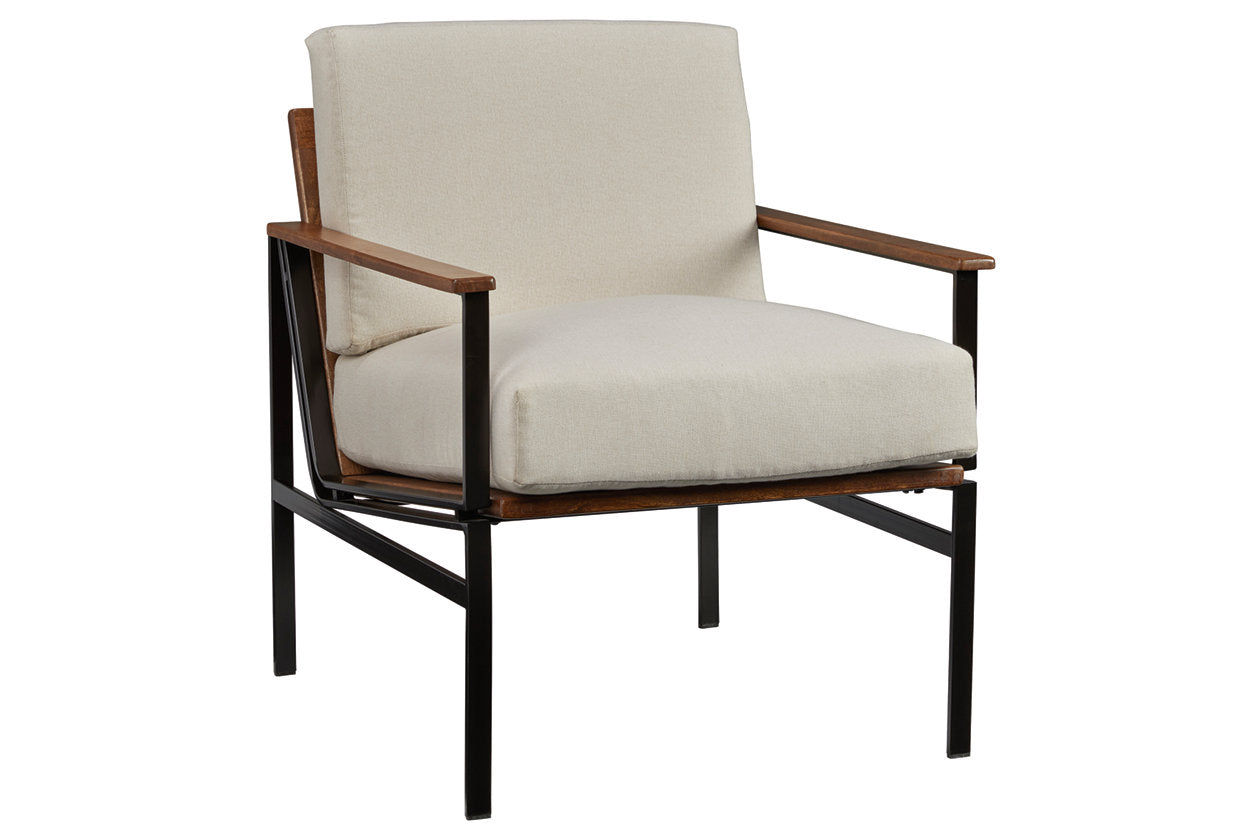 Tilden Ivory/Brown Accent Chair - A3000271 - Luna Furniture - Dallas Store