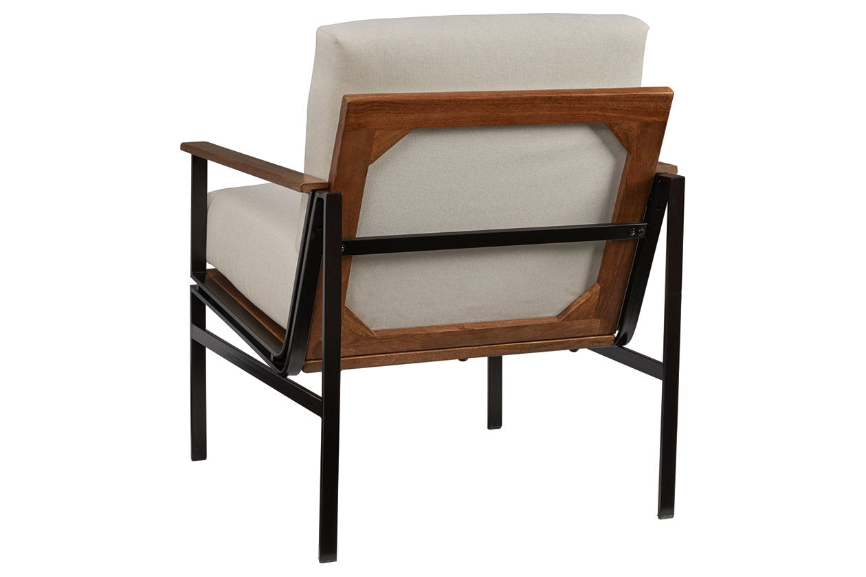Tilden Ivory/Brown Accent Chair - A3000271 - Luna Furniture - Dallas Store