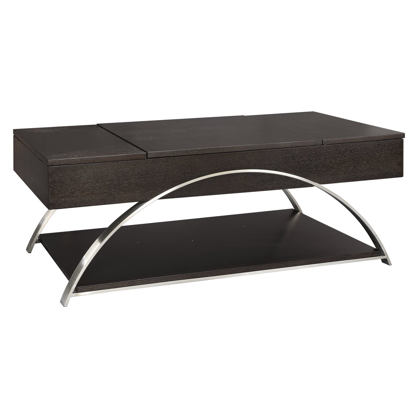Tioga Espresso/Chrome Lift Top Cocktail Table - 3533RF-30 - Luna Furniture - Dallas Store