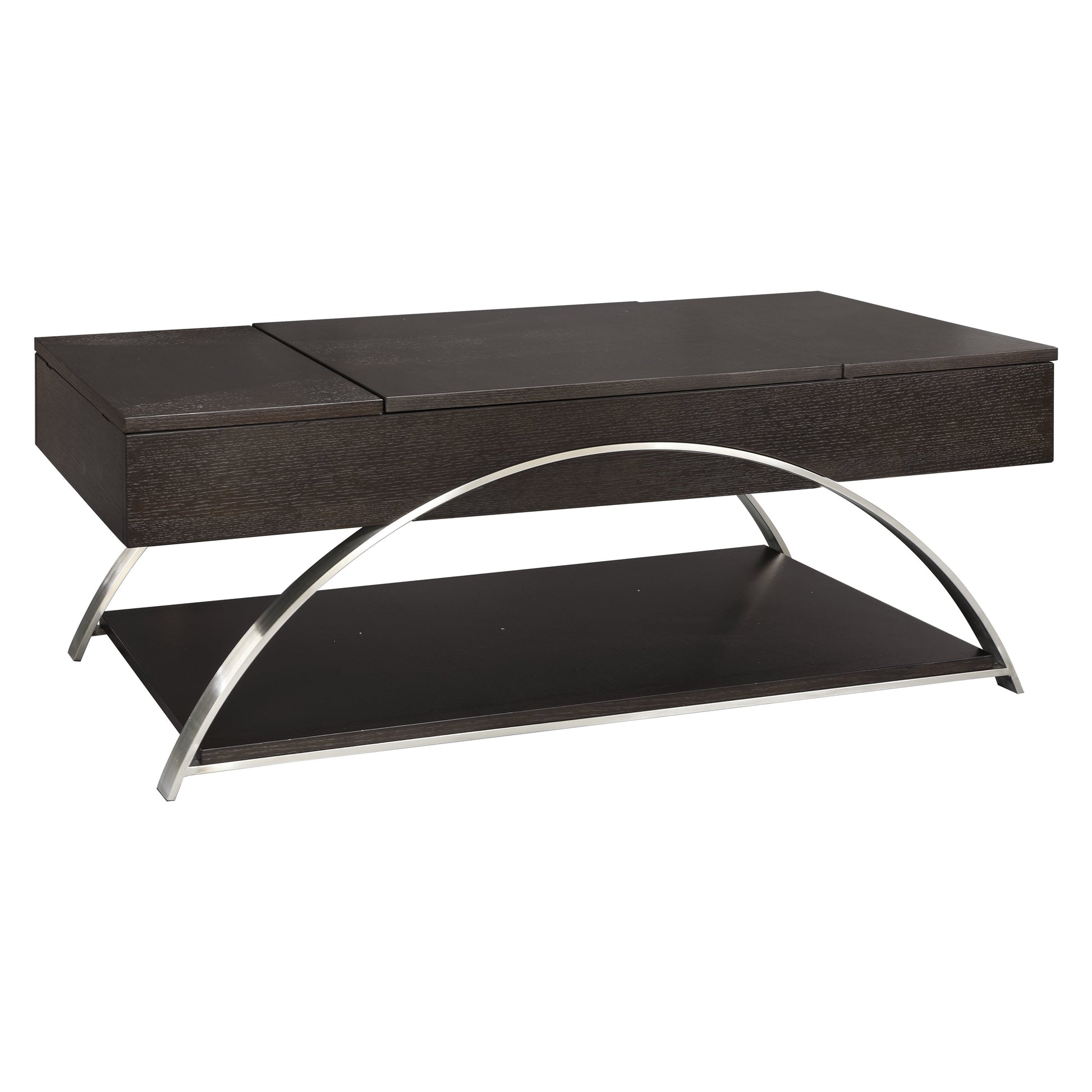 Tioga Espresso/Chrome Lift Top Cocktail Table - 3533RF-30 - Luna Furniture - Dallas Store