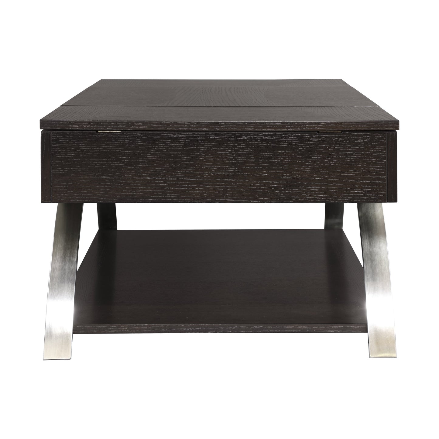 Tioga Espresso/Chrome Lift Top Cocktail Table - 3533RF-30 - Luna Furniture - Dallas Store