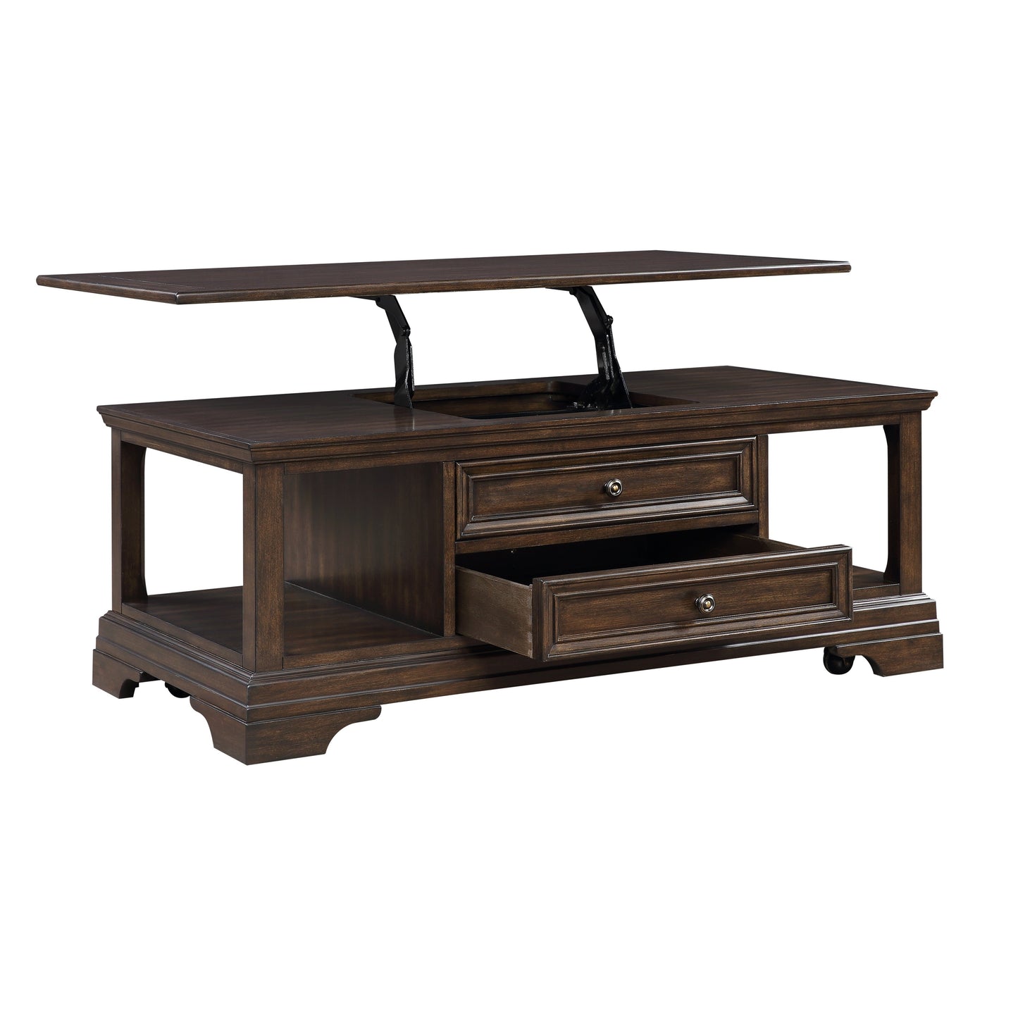 Tobias Espresso Lift Top Cocktail Table - 3681-30 - Luna Furniture - Dallas Store