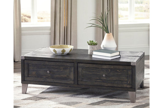 Todoe Dark Gray Coffee Table with Lift Top - T901-9 - Luna Furniture - Dallas Store