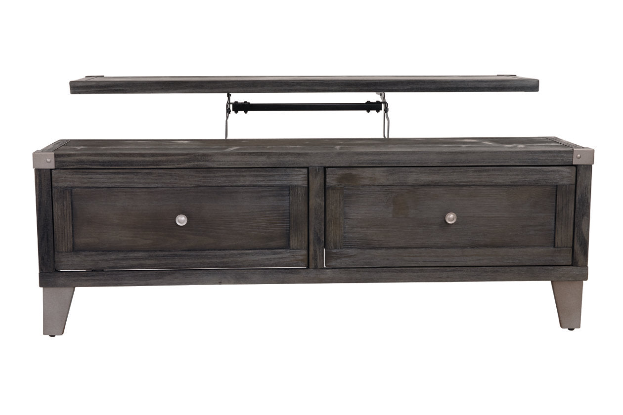 Todoe Dark Gray Coffee Table with Lift Top - T901-9 - Luna Furniture - Dallas Store