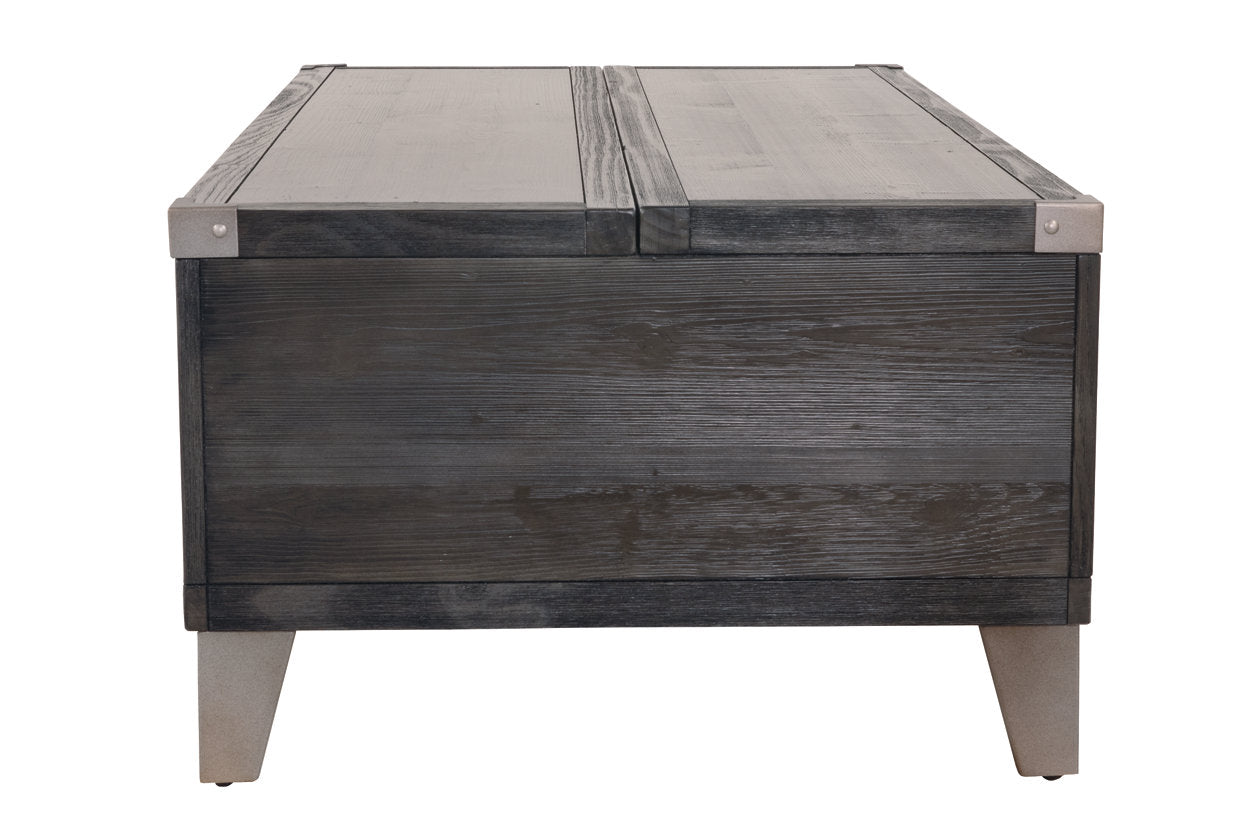 Todoe Dark Gray Coffee Table with Lift Top - T901-9 - Luna Furniture - Dallas Store