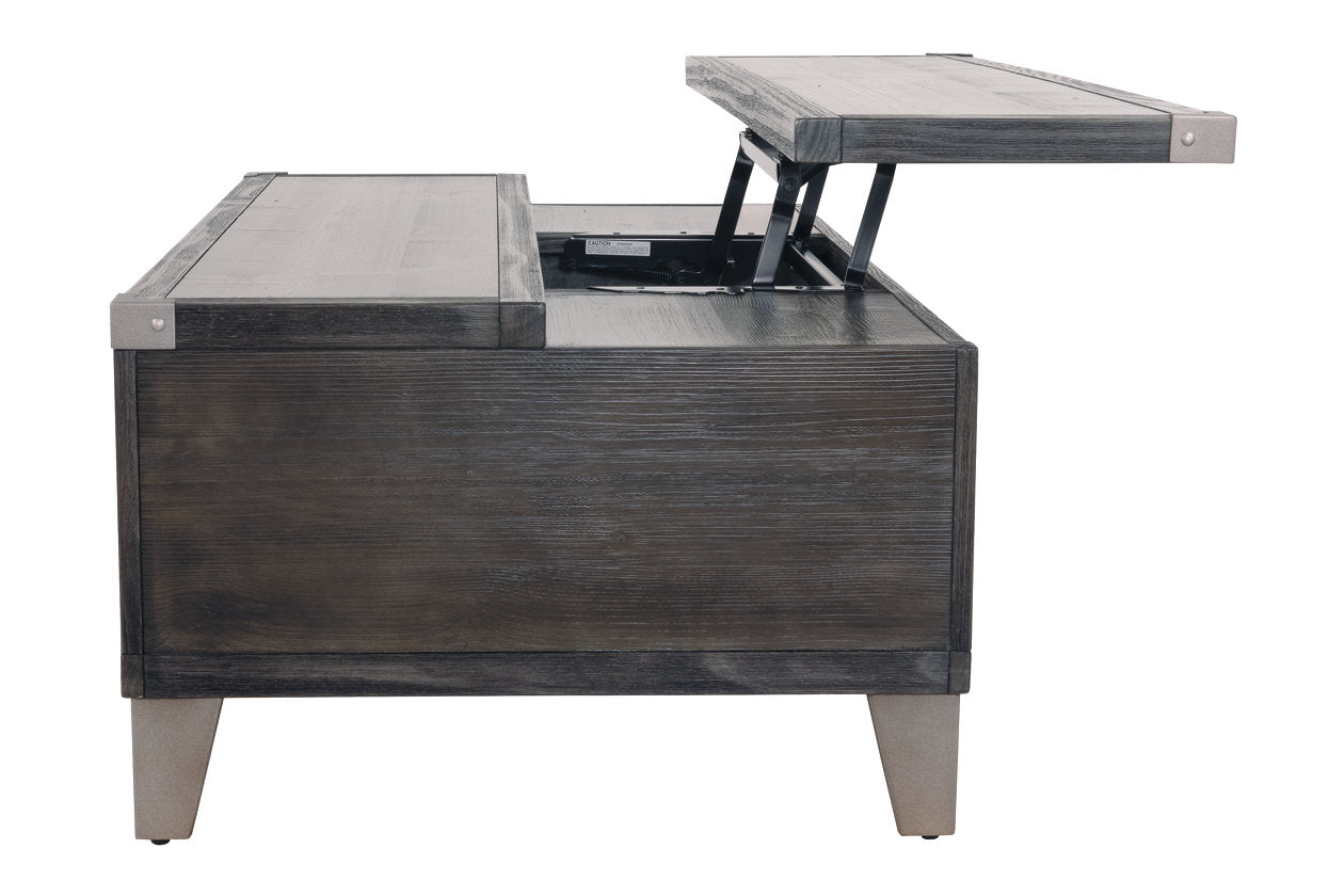 Todoe Dark Gray Coffee Table with Lift Top - T901-9 - Luna Furniture - Dallas Store