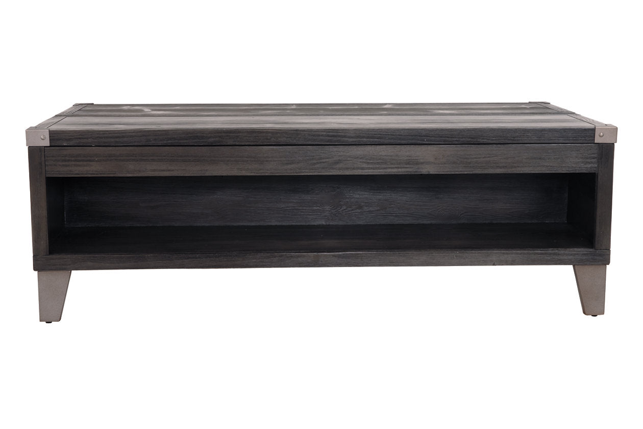 Todoe Dark Gray Coffee Table with Lift Top - T901-9 - Luna Furniture - Dallas Store