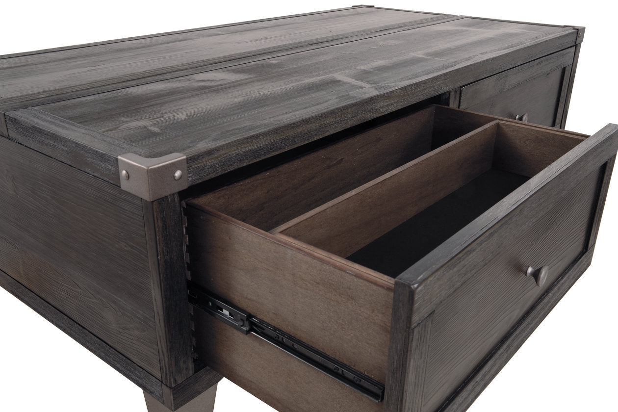 Todoe Dark Gray Coffee Table with Lift Top - T901-9 - Luna Furniture - Dallas Store