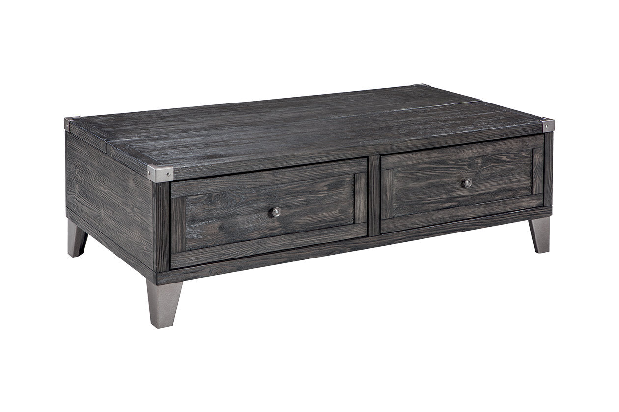 Todoe Dark Gray Coffee Table with Lift Top - T901-9 - Luna Furniture - Dallas Store