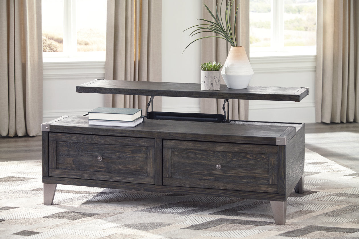 Todoe Dark Gray Coffee Table with Lift Top - T901-9 - Luna Furniture - Dallas Store