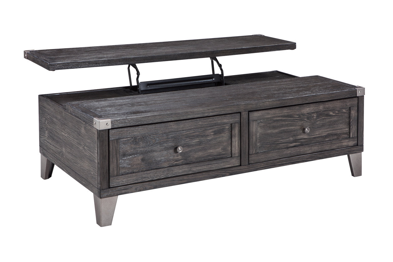 Todoe Dark Gray Coffee Table with Lift Top - T901-9 - Luna Furniture - Dallas Store