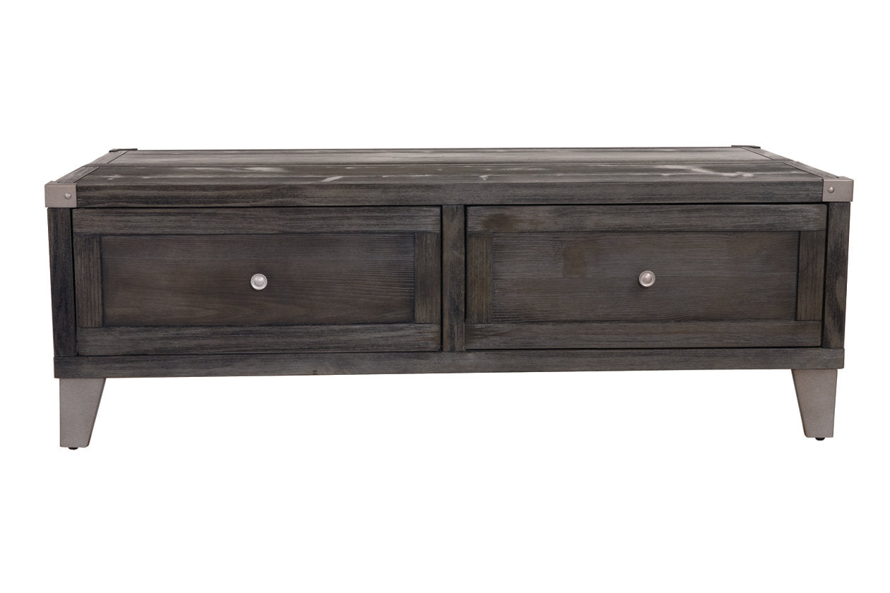 Todoe Dark Gray Coffee Table with Lift Top - T901-9 - Luna Furniture - Dallas Store