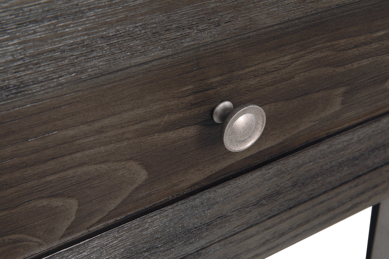 Todoe Dark Gray End Table with USB Ports & Outlets - T901-3 - Luna Furniture - Dallas Store