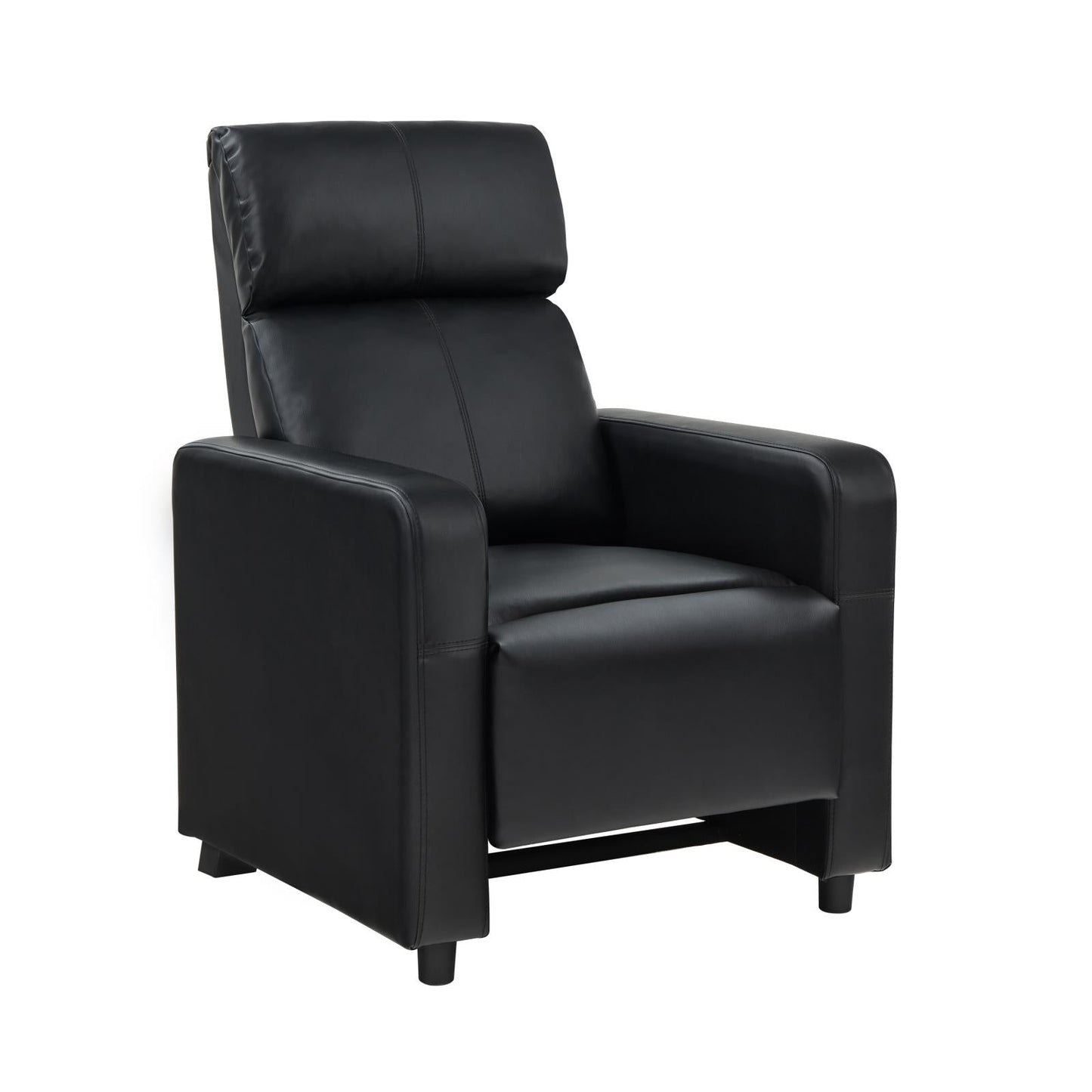 Toohey Home Theater Push Back Recliner Black - 600181 - Luna Furniture - Dallas Store