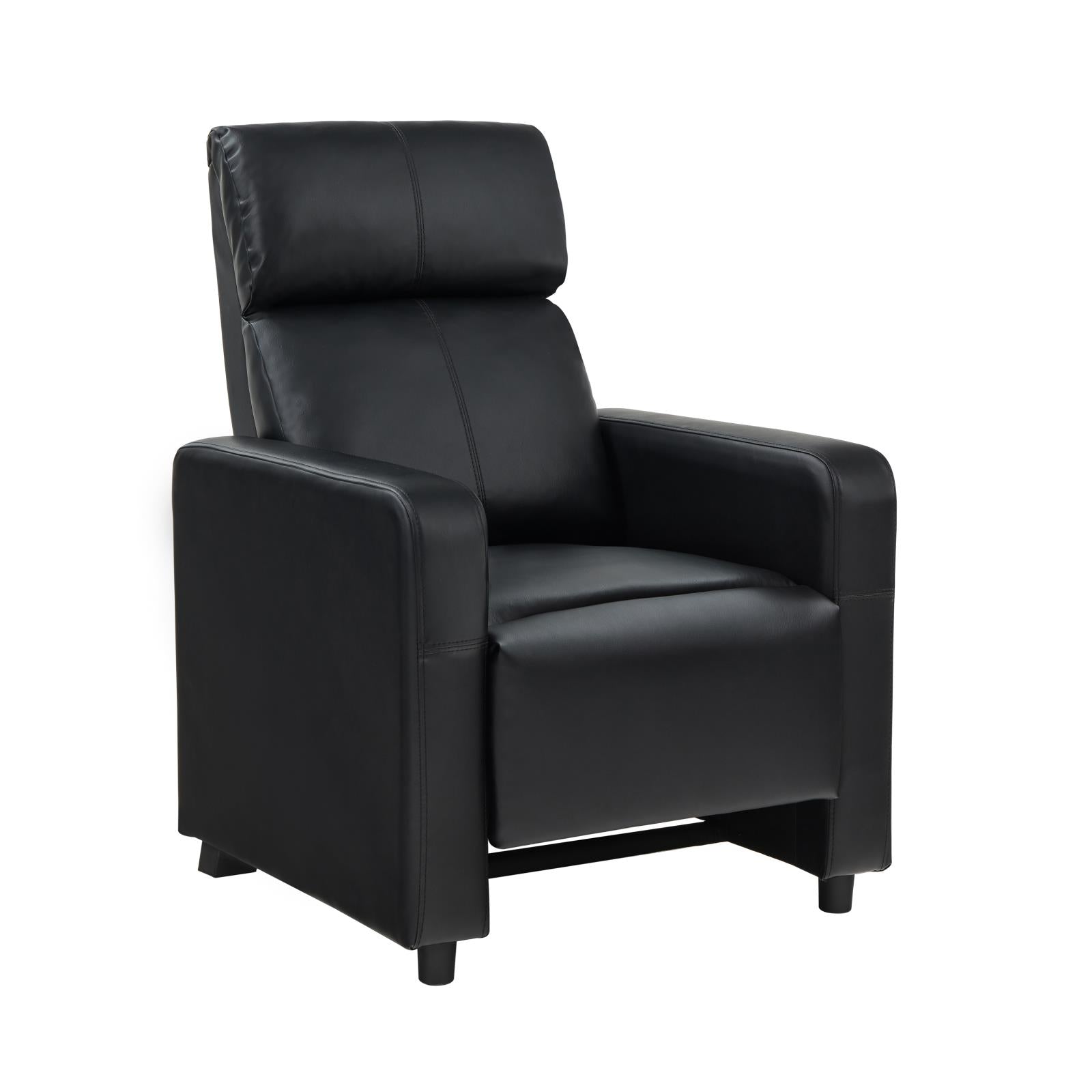 Toohey Home Theater Push Back Recliner Black - 600181 - Luna Furniture - Dallas Store