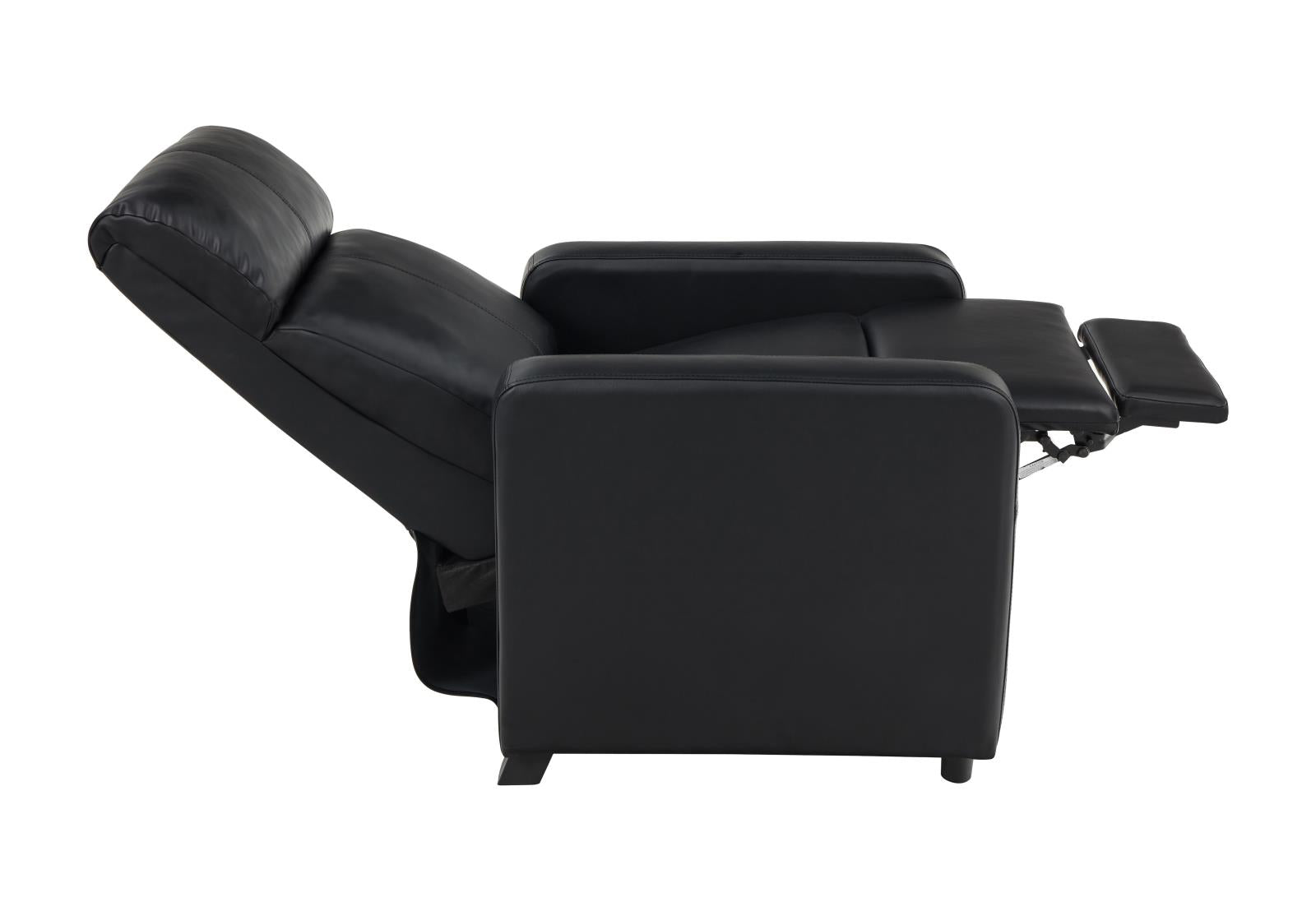Toohey Home Theater Push Back Recliner Black - 600181 - Luna Furniture - Dallas Store