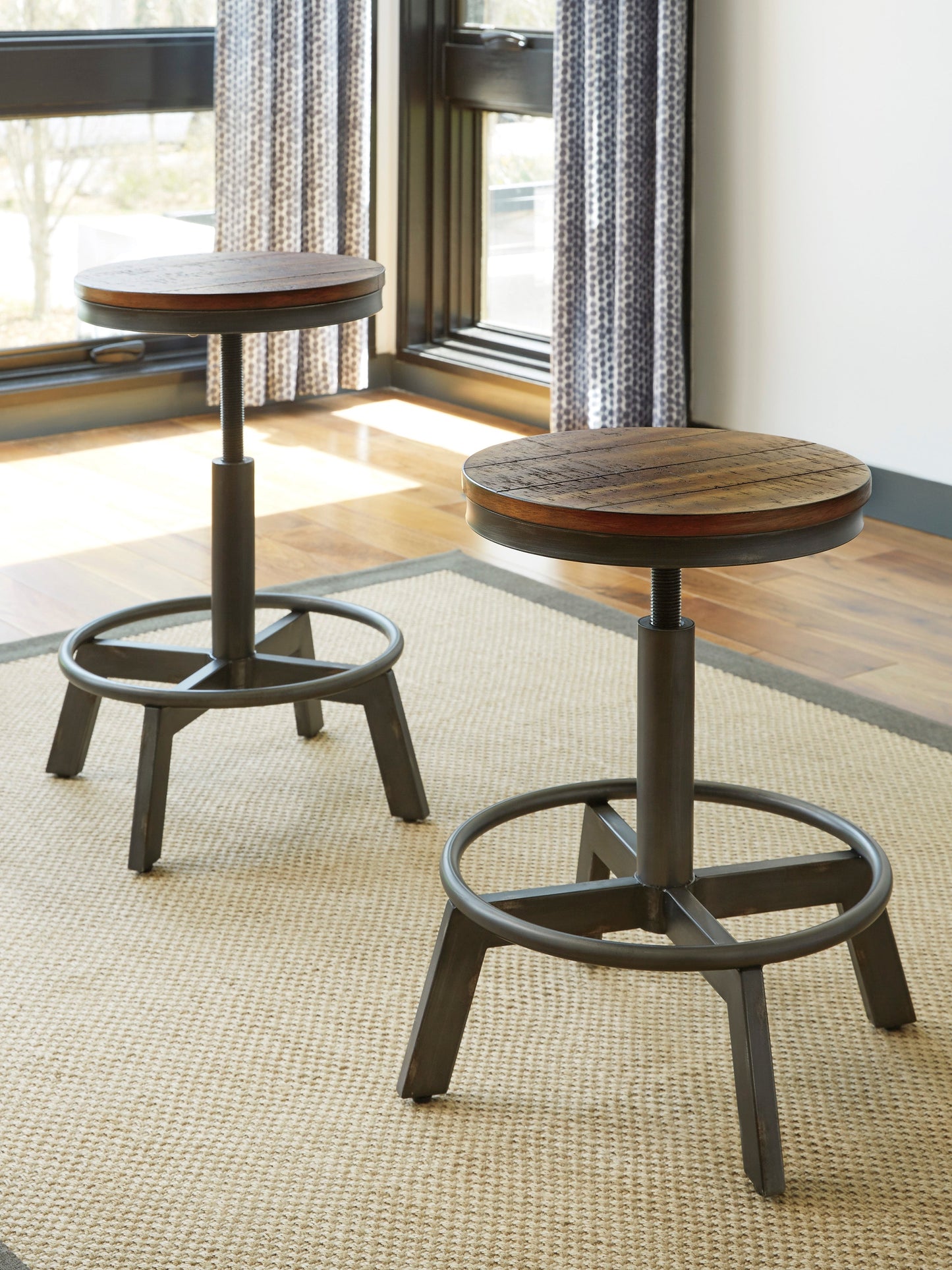 Torjin Brown/Gray Counter Height Set - SET | D440-52 | D440-024 - Luna Furniture - Dallas Store