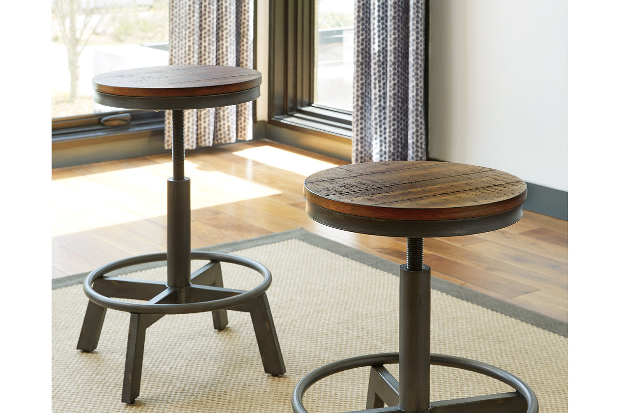Torjin Brown/Gray Counter Height Stool, Set of 2 - D440-024 - Luna Furniture - Dallas Store