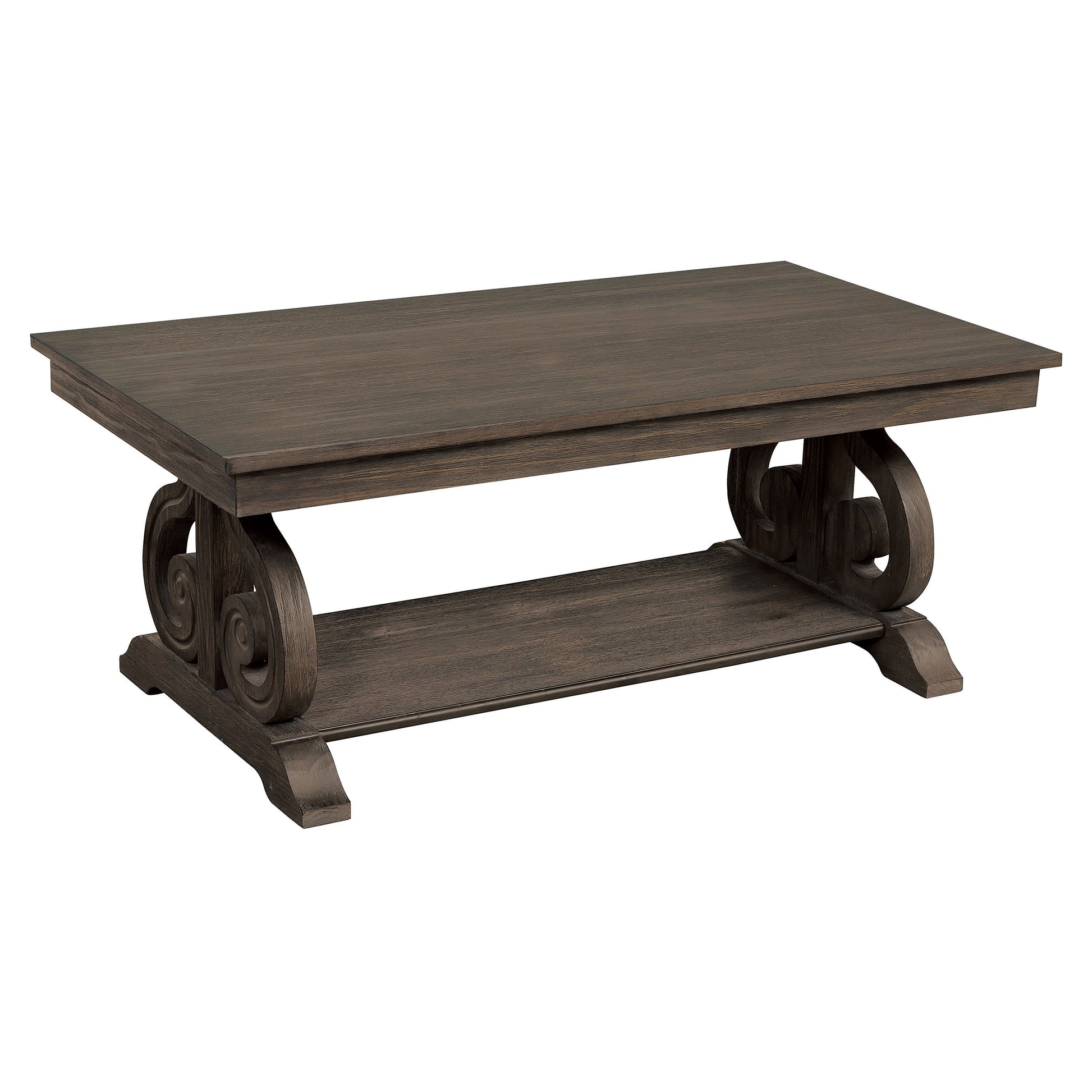 Toulon Dark Oak Cocktail Table - 5438-30 - Luna Furniture - Dallas Store