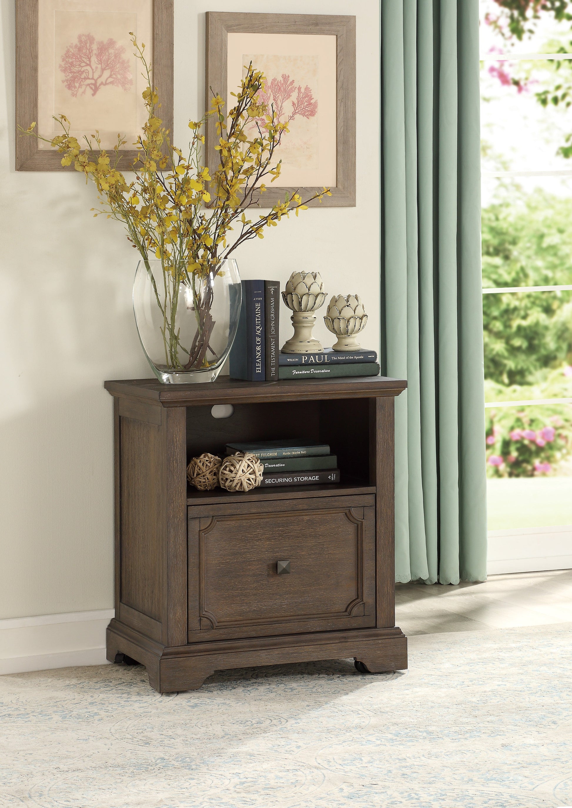 Toulon Dark Oak File Cabinet - 5438-18 - Luna Furniture - Dallas Store