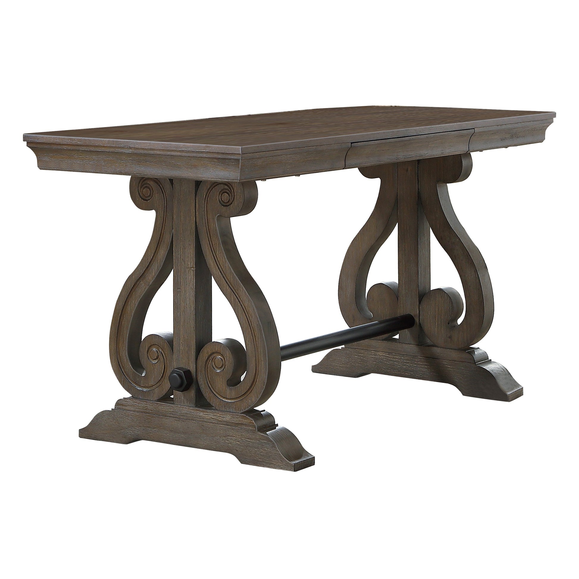 Toulon Dark Oak Writing Desk - 5438-15 - Luna Furniture - Dallas Store