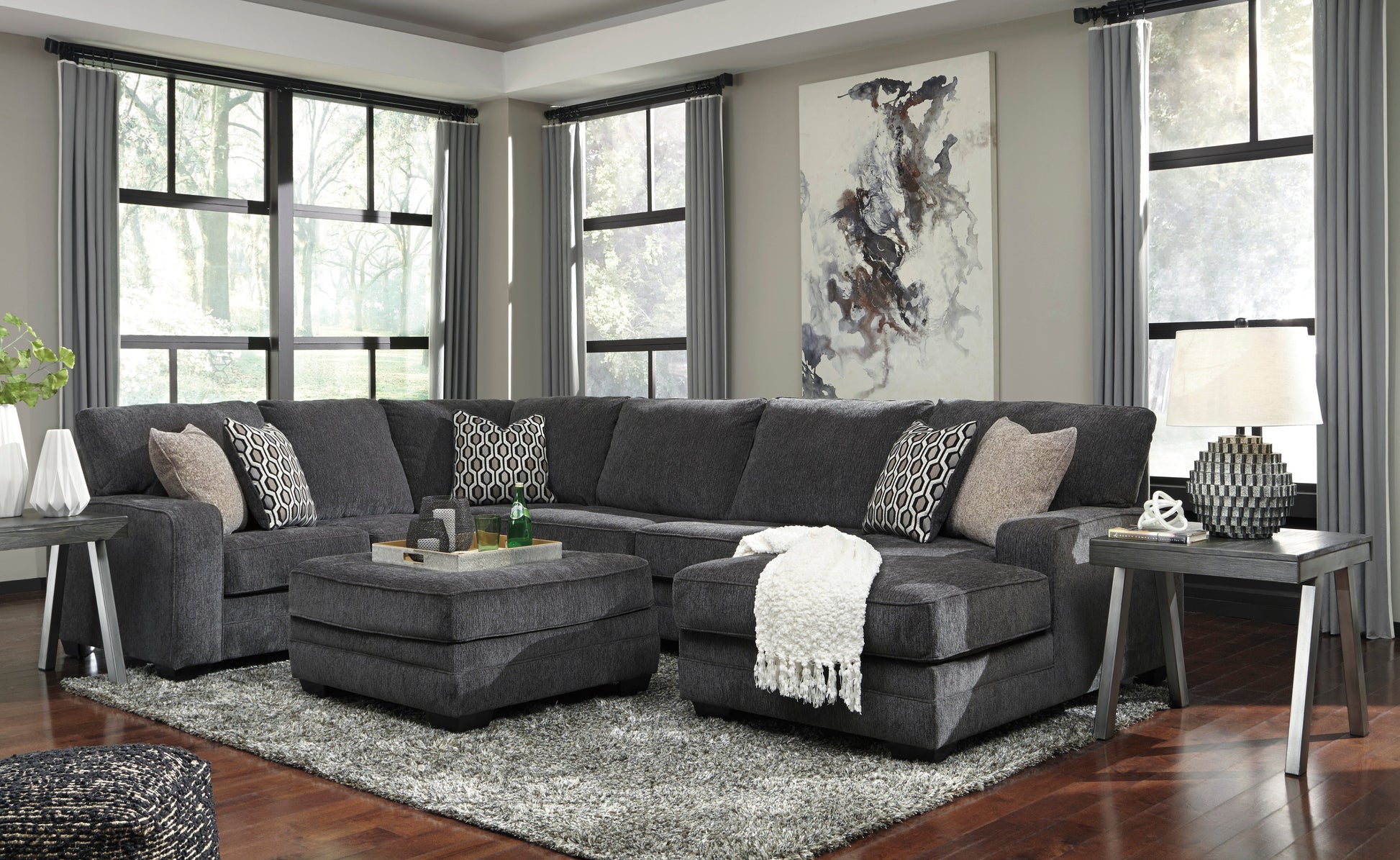 Tracling Slate RAF Sectional - SET | 7260017 | 7260034 | 7260066 | 7260008 - Luna Furniture - Dallas Store