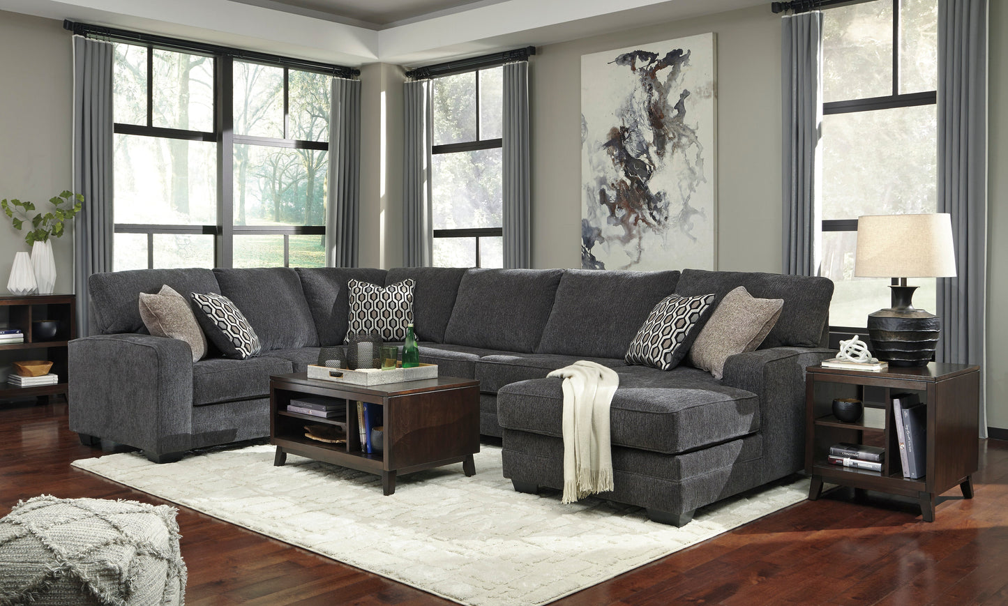 Tracling Slate RAF Sectional - SET | 7260017 | 7260034 | 7260066 | 7260008 - Luna Furniture - Dallas Store