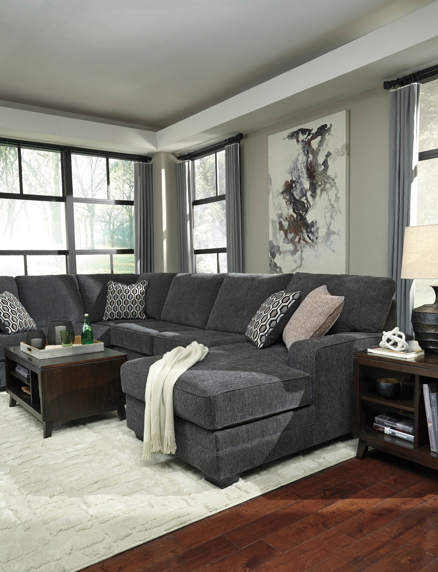 Tracling Slate RAF Sectional - SET | 7260017 | 7260034 | 7260066 | 7260008 - Luna Furniture - Dallas Store