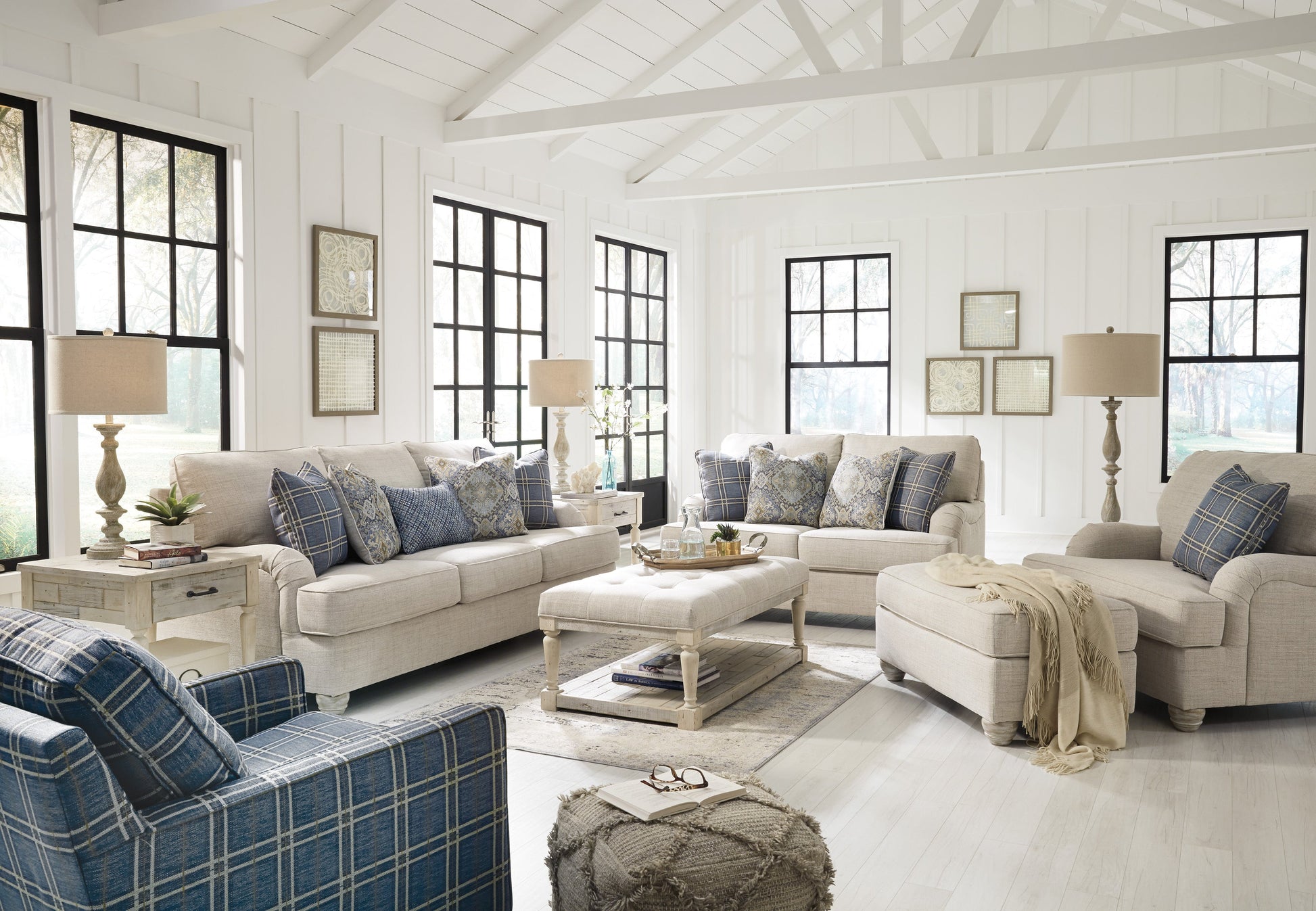 Traemore Linen Living Room Set - SET | 2740338 | 2740335 | 2740321 - Luna Furniture - Dallas Store