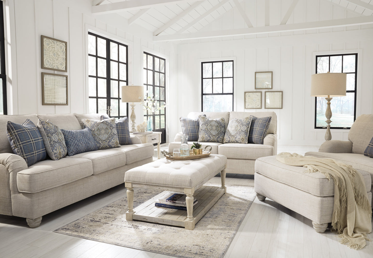 Traemore Linen Living Room Set - SET | 2740338 | 2740335 | 2740321 - Luna Furniture - Dallas Store