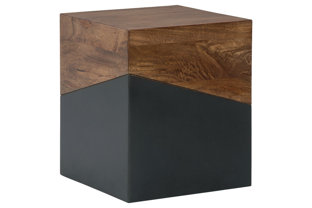 Trailbend Brown/Gunmetal Accent Table - A4000311 - Luna Furniture - Dallas Store