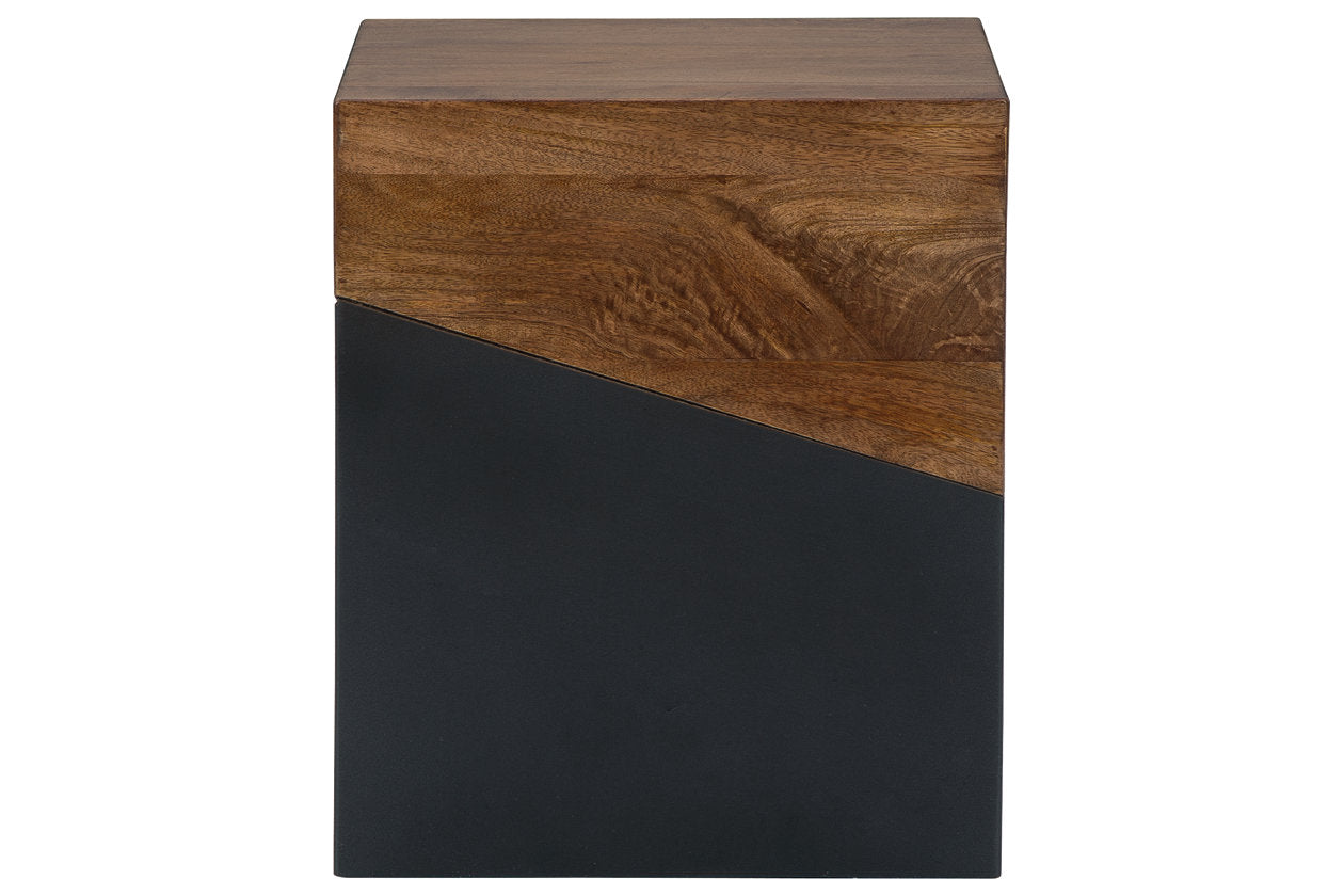 Trailbend Brown/Gunmetal Accent Table - A4000311 - Luna Furniture - Dallas Store