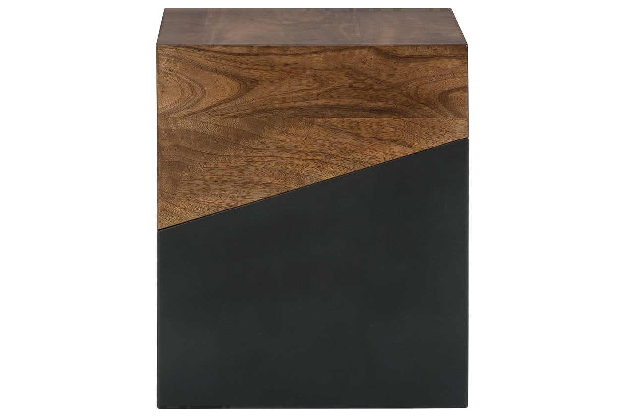 Trailbend Brown/Gunmetal Accent Table - A4000311 - Luna Furniture - Dallas Store