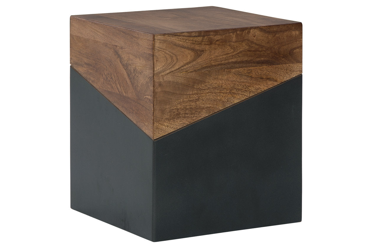 Trailbend Brown/Gunmetal Accent Table - A4000311 - Luna Furniture - Dallas Store