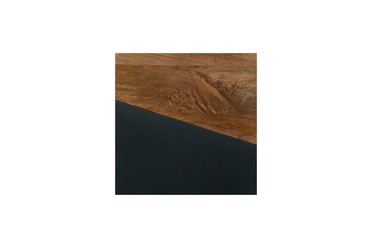 Trailbend Brown/Gunmetal Accent Table - A4000311 - Luna Furniture - Dallas Store